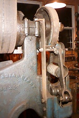 Brake, left side of hammer