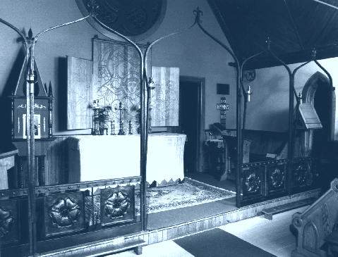 [View of the chancel screen]