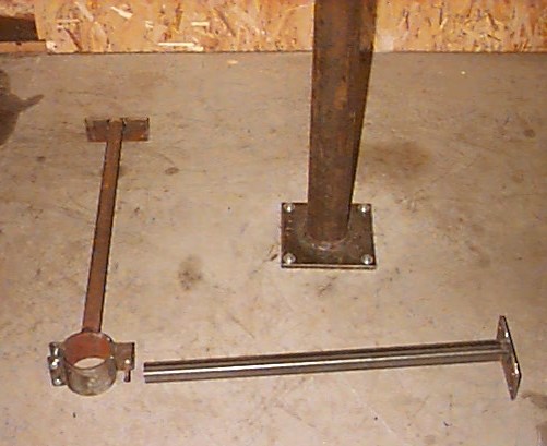 Pole and brace elements