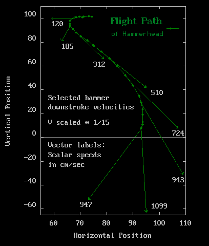 Velocity vector graph